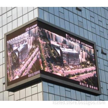 P10 outdoor wall mounted type advertising LED display(right angle)